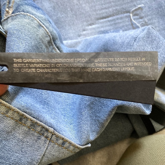 AMIRI Blue Distressed Men's Jeans Size 38X28 - Picture 12 of 14